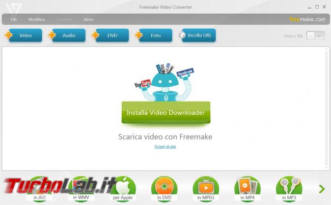 Scaricare Web convertire video altri formati Freemake Video Converter
