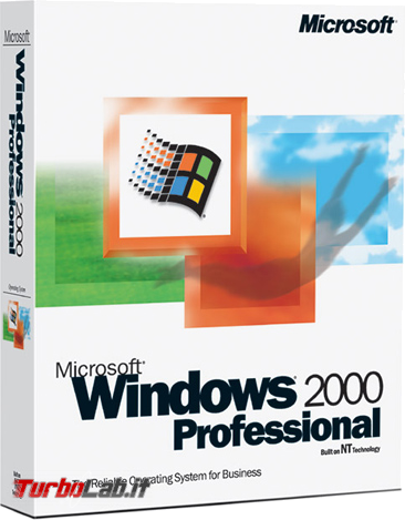 Scaricare Windows 2000 CD/ISO italiano: download diretto ufficiale (edizione Professional Service Pack 4, MSDN) - windows 2000 professional box