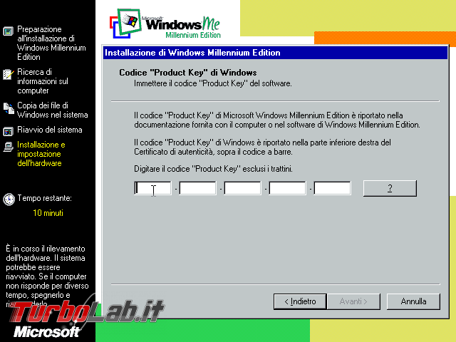 Scaricare Windows ME (Millennium Edition) CD/ISO italiano: download diretto verificato - VirtualBox_Windows ME_27_09_2017_11_31_34