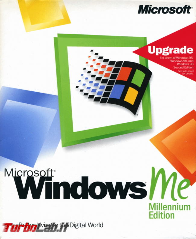 Scaricare Windows ME (Millennium Edition) CD/ISO italiano: download diretto verificato - windows me millennium edition box