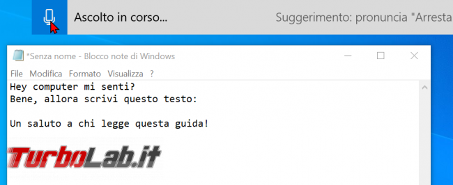 Scrivere voce: come dettare trascrivere testi PC Windows 10 - zShotVM_1570869399