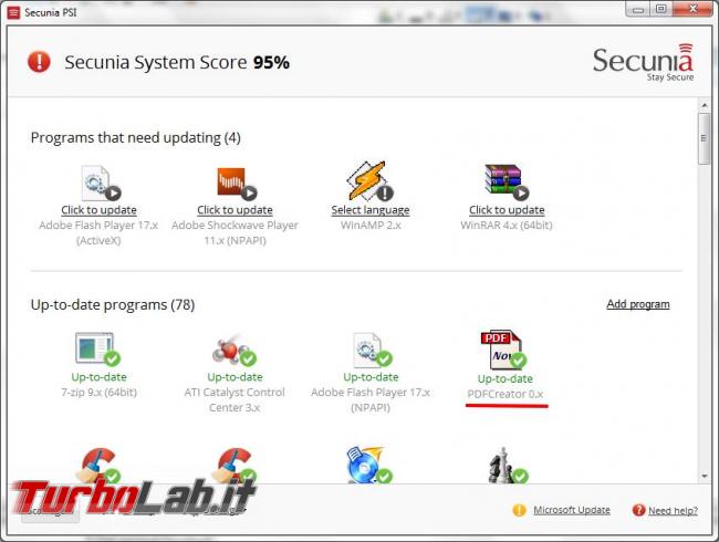 Secunia PSI, aggiorna programmi automaticamente ( forse no…)