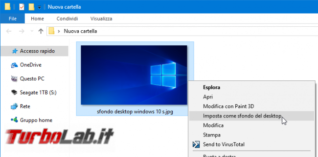 Sfondo nero originale Windows 10: download diretto (desktop wallpaper) - imposta come sfondo del desktop
