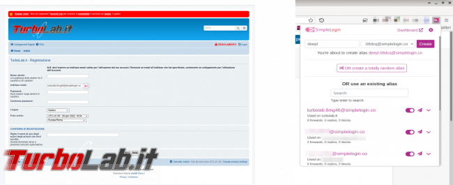 SimpleLogin: mantieni privata email alias!