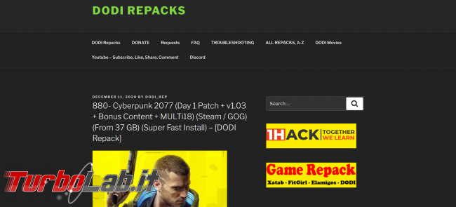Siti BitTorrent 2021: migliori scaricare giochi formato repack