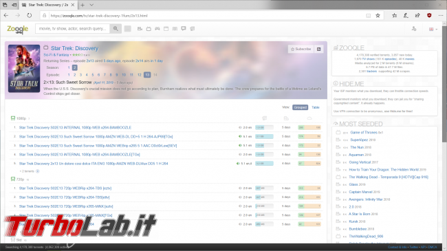 Siti BitTorrent italiani 2025: 10 migliori indici trovare torrent ITA
