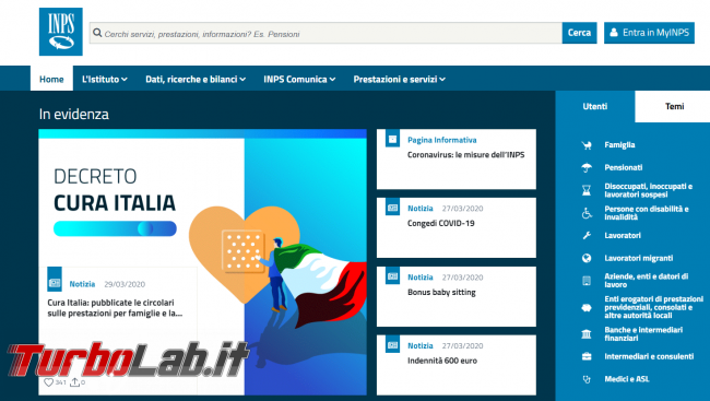 Sito INPS non funziona: boom accessi richiedere PIN bonus 600 € - FrShot_1585607399