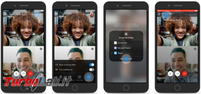 Skype condividi schermo smartphone durante videochiamate - Annotazione 2019-06-06 074435