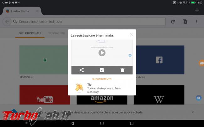 Smartphone/tablet Android: come registrare schermo creare video