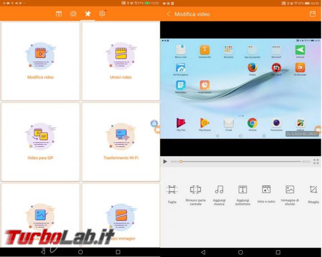 Smartphone/tablet Android: come registrare schermo creare video