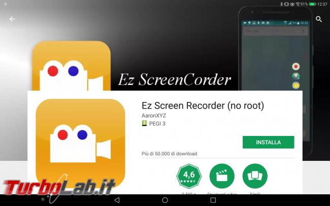 Smartphone/tablet Android: come registrare schermo creare video