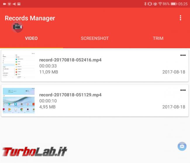Smartphone/tablet Android: come registrare schermo creare video