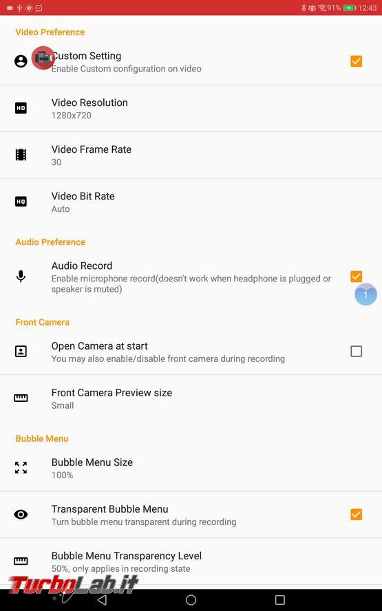 Smartphone/tablet Android: come registrare schermo creare video