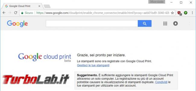 Stampare smartphone/tablet Android stampante PC Windows: guida Cloud Print