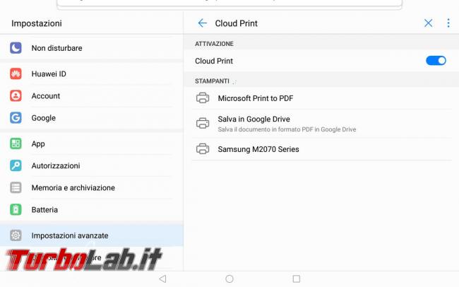 Stampare smartphone/tablet Android stampante PC Windows: guida Cloud Print