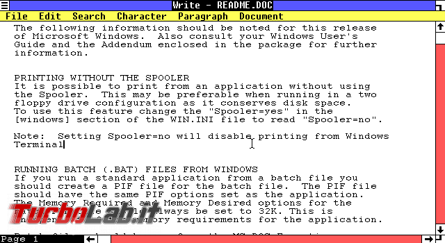 storia Windows, anno 1985: Windows 1.0 - VirtualBox_MS-DOS_22_06_2018_14_57_48