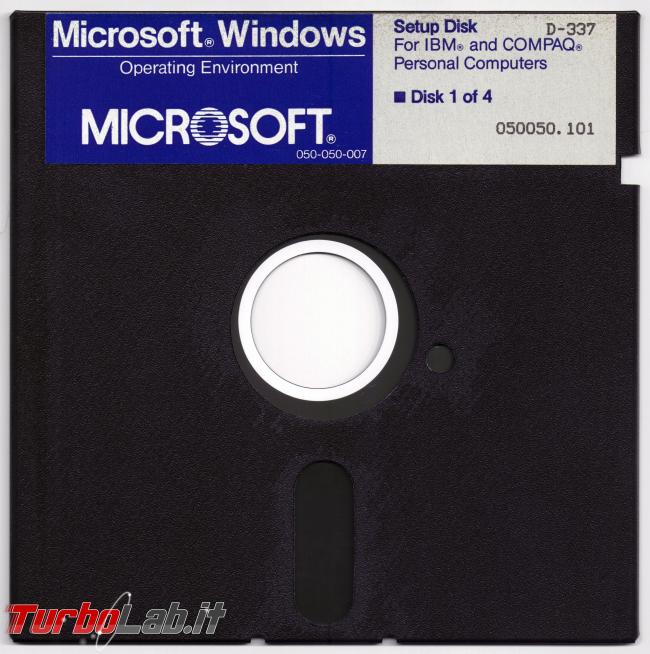 storia Windows, anno 1985: Windows 1.0 - windows 1.0 floppy