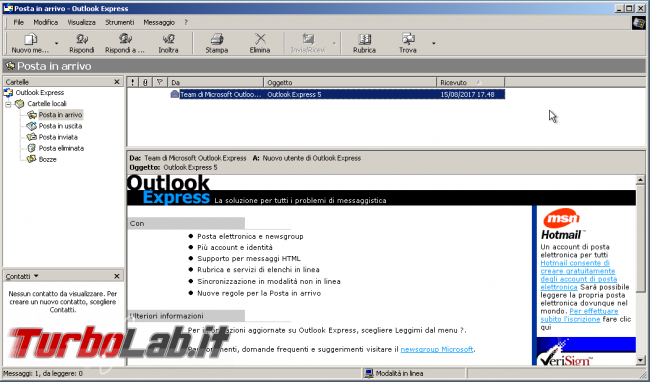 storia Windows, anno 2000: Windows 2000 - windows 2000 outlook express 5
