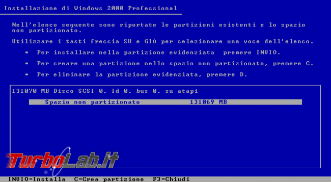 storia Windows, anno 2000: Windows 2000 - windows 2000 setup