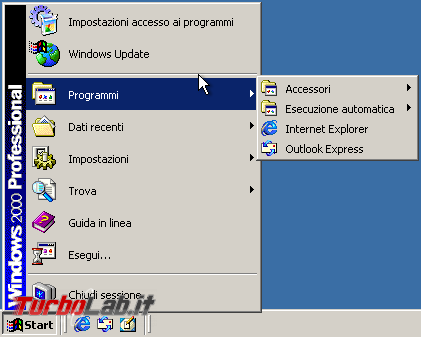 storia Windows, anno 2000: Windows 2000 - windows 2000 start