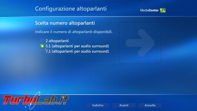 storia Windows, anno 2002: Windows XP Media Center Edition - windows xp media center audio setup
