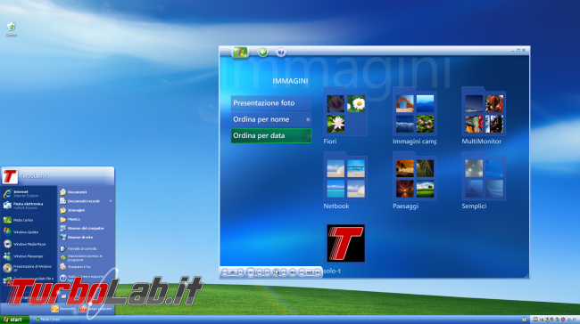 storia Windows, anno 2002: Windows XP Media Center Edition - windows xp media center desktop