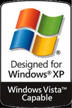 storia Windows, anno 2006: Windows Vista - adesivo windows vista capable
