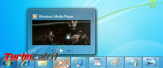 storia Windows, anno 2009: Windows 7 - windows 7 windows media player taskbar preview