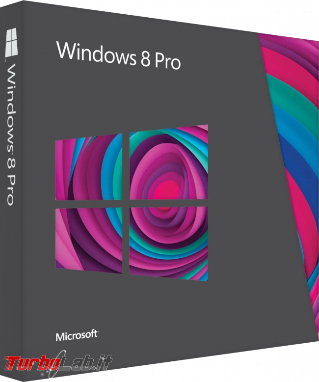 storia Windows, anno 2012: Windows 8 - windows 8 pro box