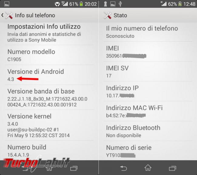 Tablet smartphone: come scoprire versione Android installata