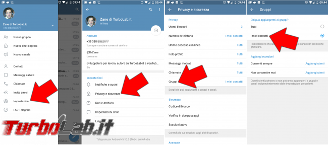 Telegram: come bloccare gruppi spam impedire mi aggiungano automaticamente - telegram group spam