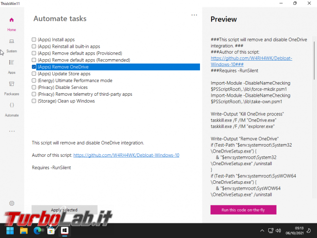 ThisIsWin11 personalizza configura Windows 11 clic