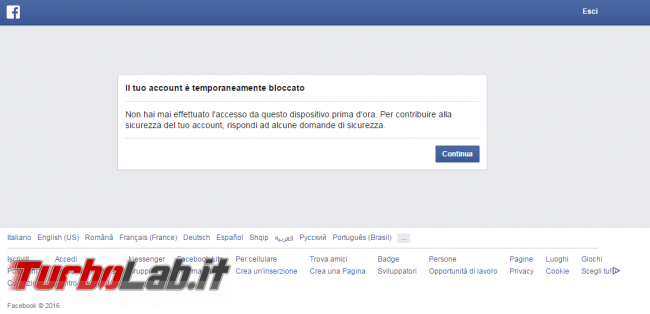 Ti serve veramente VPN? finzione realtà, ecco cosa dovresti sapere - Facebook-il-tuo-account-è-temporaneamente-bloccato