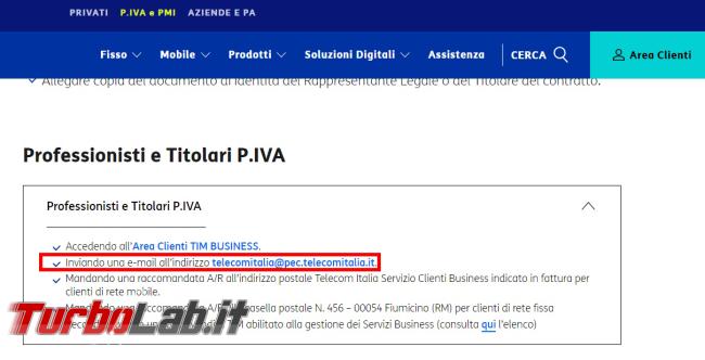 TIM: ’Odissea cessare linea telefonica