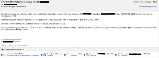 TIM: ’Odissea cessare linea telefonica