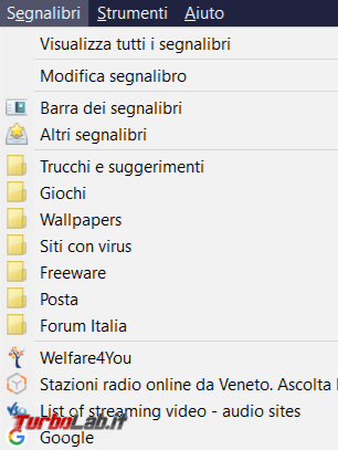 tocco colore cartelle preferiti Firefox