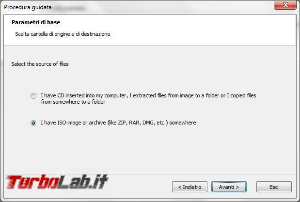 Trasferisci supporto d’installazione Windows disco, pendrive, USB WinToFlash