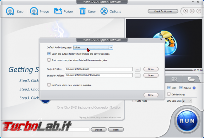 Trasformare film DVD file MP4 PC, smartphone, tablet: guida rip WinX DVD Ripper (conversione DVD MP4, H.264, AAC) - zShotVM_1589837767