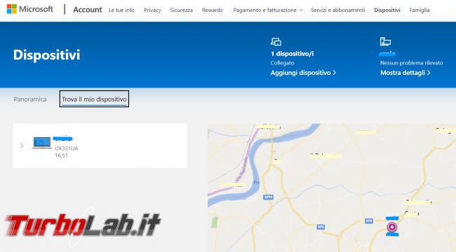 Trovare bloccare dispositivo Windows perso rubato - FrShot_1572728516
