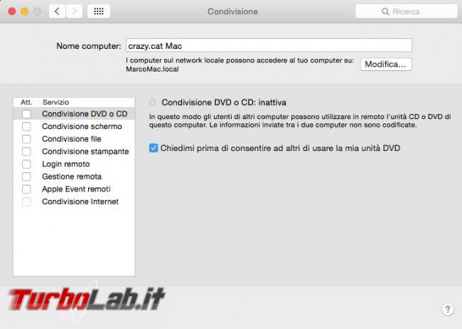 Trovare nome l’indirizzo IP Mac OS X