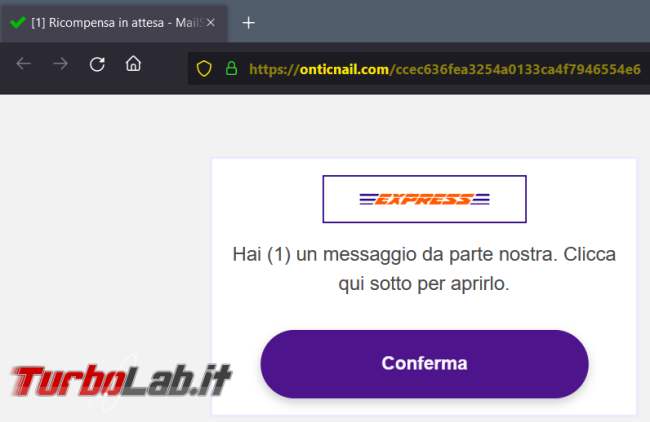 truffa Natale dell’ordine tracciamento pacco consegna (approfondimento)