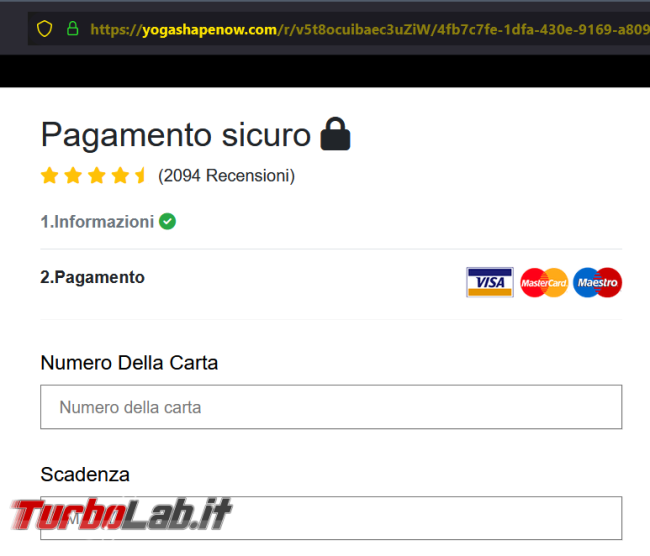 truffa Natale dell’ordine tracciamento pacco consegna (approfondimento)