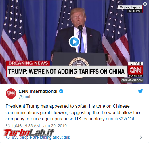 Trump ha cambiato idea: aziende USA possono vendere Huawei - Annotazione 2019-06-30 072735