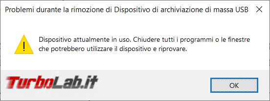 Tutti modi espellere regolarmente pendrive computer Windows 10
