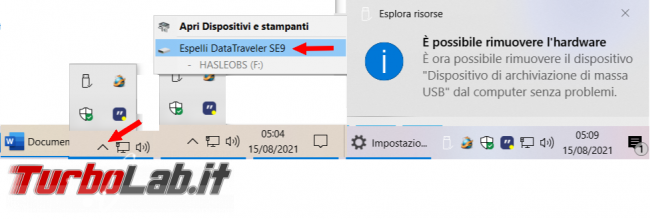 Tutti modi espellere regolarmente pendrive computer Windows 10