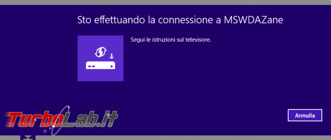 TV come schermo HDMI wireless: guida Miracast PC Windows