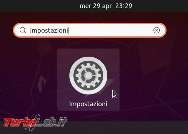Ubuntu 20.04: come disattivare blocco automatico dopo 5 minuti richiesta password
