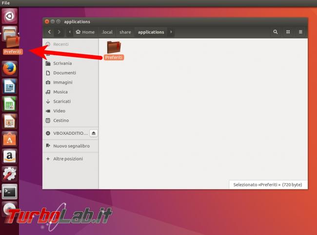 Ubuntu: come aprire siti preferiti launcher Unity