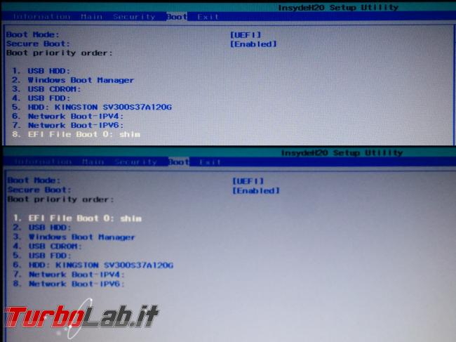 Ubuntu Windows dual boot uefi secure boot attivo