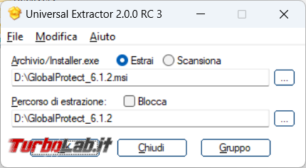 Universal Extractor 2 l’estrattore universale (quasi) tutti tipi archivi file d’installazione